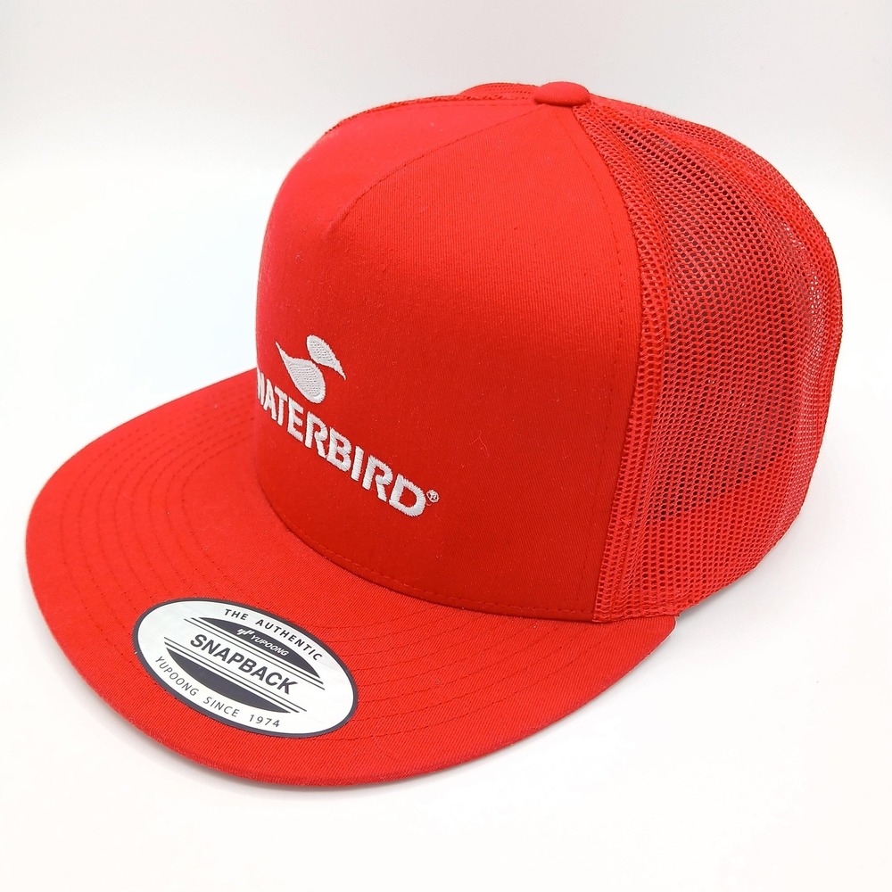 Waterbird Hat Cap Snap Back Trucker Mesh Embroidered Yupoong Classic Mens NWOT - Picture 3 of 5